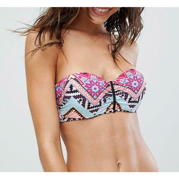 Seafolly Sahara Nights Bustier Bandeau Bikini Top - Picture 1 of 6